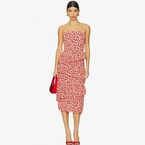 NWT ASTR The Label Midi Cherry Print Dress - Size S